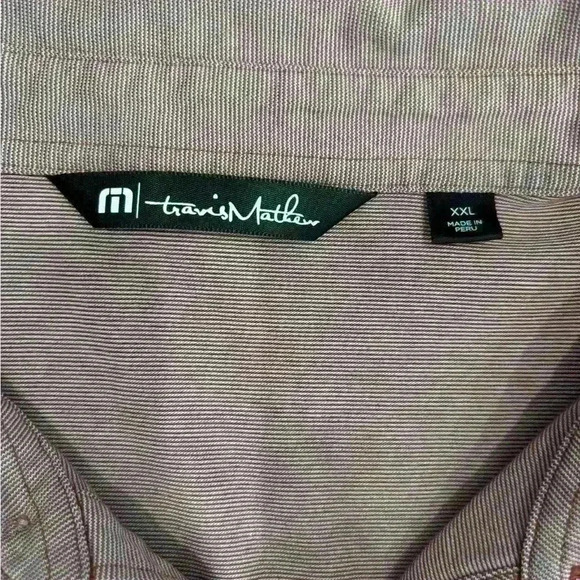 Travis Mathew Mens Hot Chili Golf Polo Muted Pink Sz Xxl - Picture 4 of 6